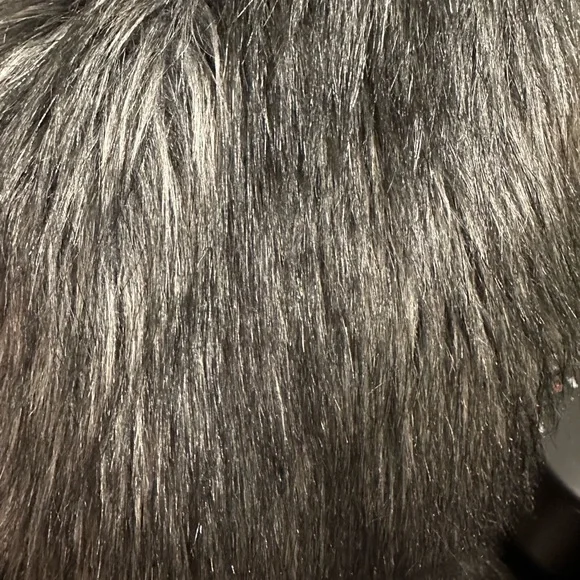 Michael Kors Sliver & Grey Faux Coyote Fur Vest - Picture 5 of 12